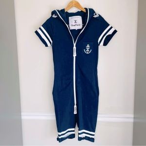 OnePiece Original Sailor Short Jumpsuit, Navy Blue, XXS